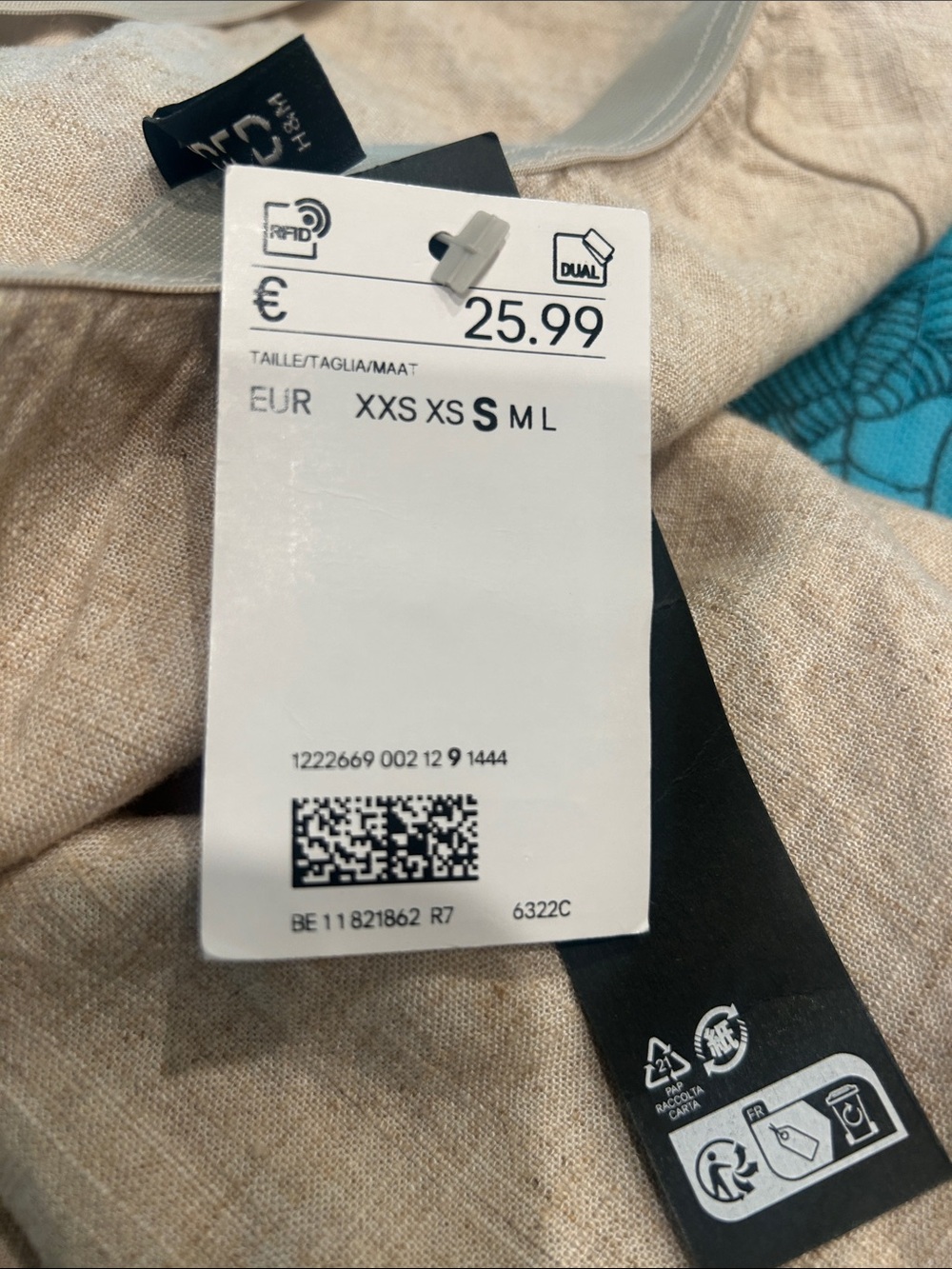 H&M Divided linen blend skirt - Picture 7 of 7